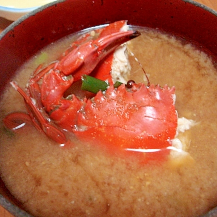 渡り蟹の味噌汁